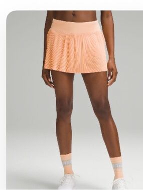 lululemon athletica Peach Pleated Mini Skirt